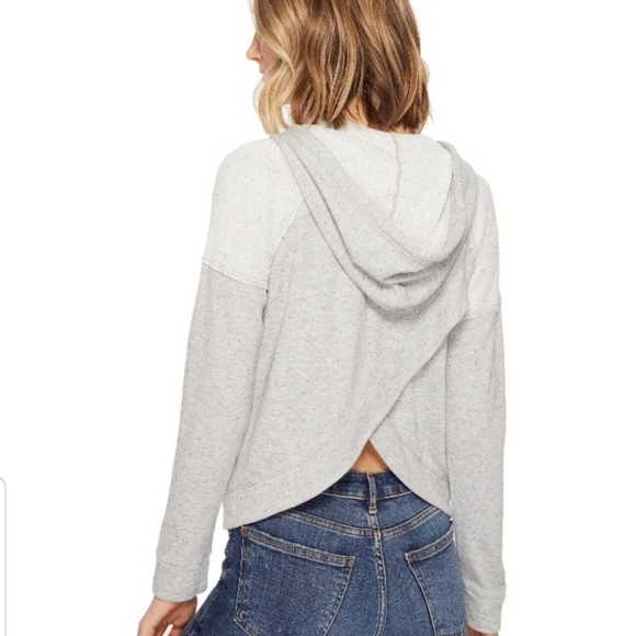 Splendid Tops - Splendid confetti zip hoodie W criss cross back